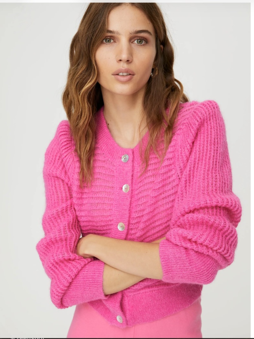 $138 WILFRED ARTIZIA Alessia Alpaca/Mohair Cardigan Sweater NWOT/sz S - Picture 3 of 16